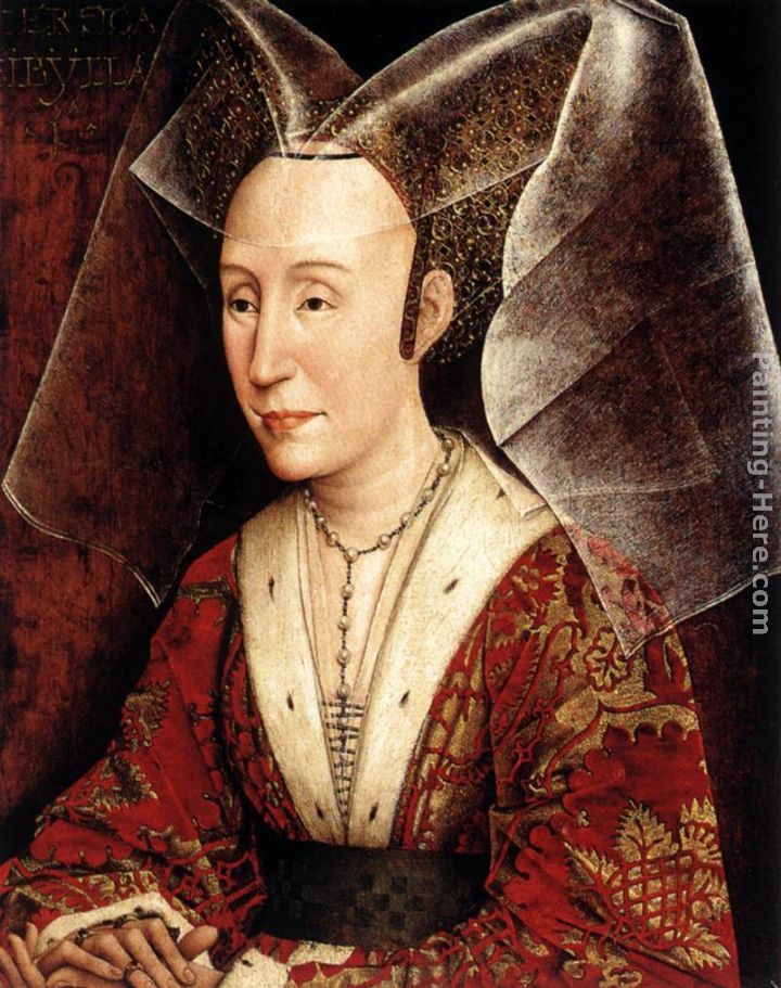 Isabella of Portugal painting - Rogier van der Weyden Isabella of Portugal art painting